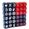 36pcs 12MM Abilities Keywords Counter Dice MTG Dice 1/+1 Counters Bulk Creature Stats Buff Tokens Dice Set (Multicolors) view 1