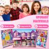 FALESOUL Magnetic Dress Up Dolls for Girls 20 Dress Shoe Handbag and Accessory DIY Magnetic Sticker Quiet Book Kids Toddlers Ages 3 4 5 6 7(Style 1) view 4