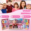 FALESOUL Magnetic Dress Up Dolls for Girls 20 Dress Shoe Handbag and Accessory DIY Magnetic Sticker Quiet Book Kids Toddlers Ages 3 4 5 6 7(Style 2) view 4