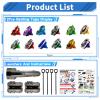 Battle Spinning Top Set with 12 Colorful Tops, Launchers and Accessories, Combat Game Collection view 3