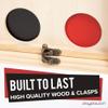 Giant 4-in-a-Row Outdoor Game & Magnetic Tic-Tac-Toe Bundle  XL Wood Yard Game with Carry Case + Wall-Mounted Farmhouse Decor Board for Family Fun, Adults & Kids view 4