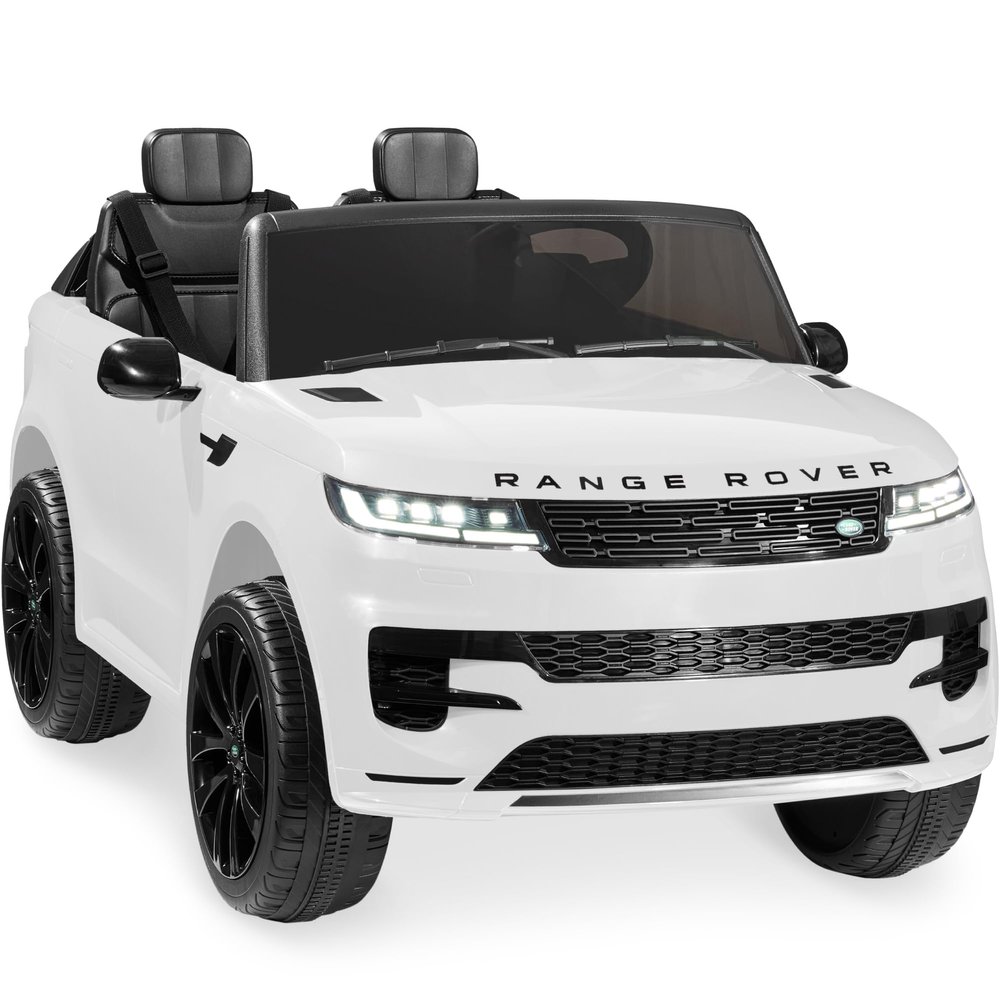 Best Choice Products Kids 24V 2-Seater Licensed Range Rover Sport Electric Ride On Car Truck w/ 132lb Weight Capacity, Parental Remote Control - White
