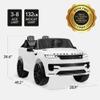 Best Choice Products Kids 24V 2-Seater Licensed Range Rover Sport Electric Ride On Car Truck w/ 132lb Weight Capacity, Parental Remote Control - White view 2