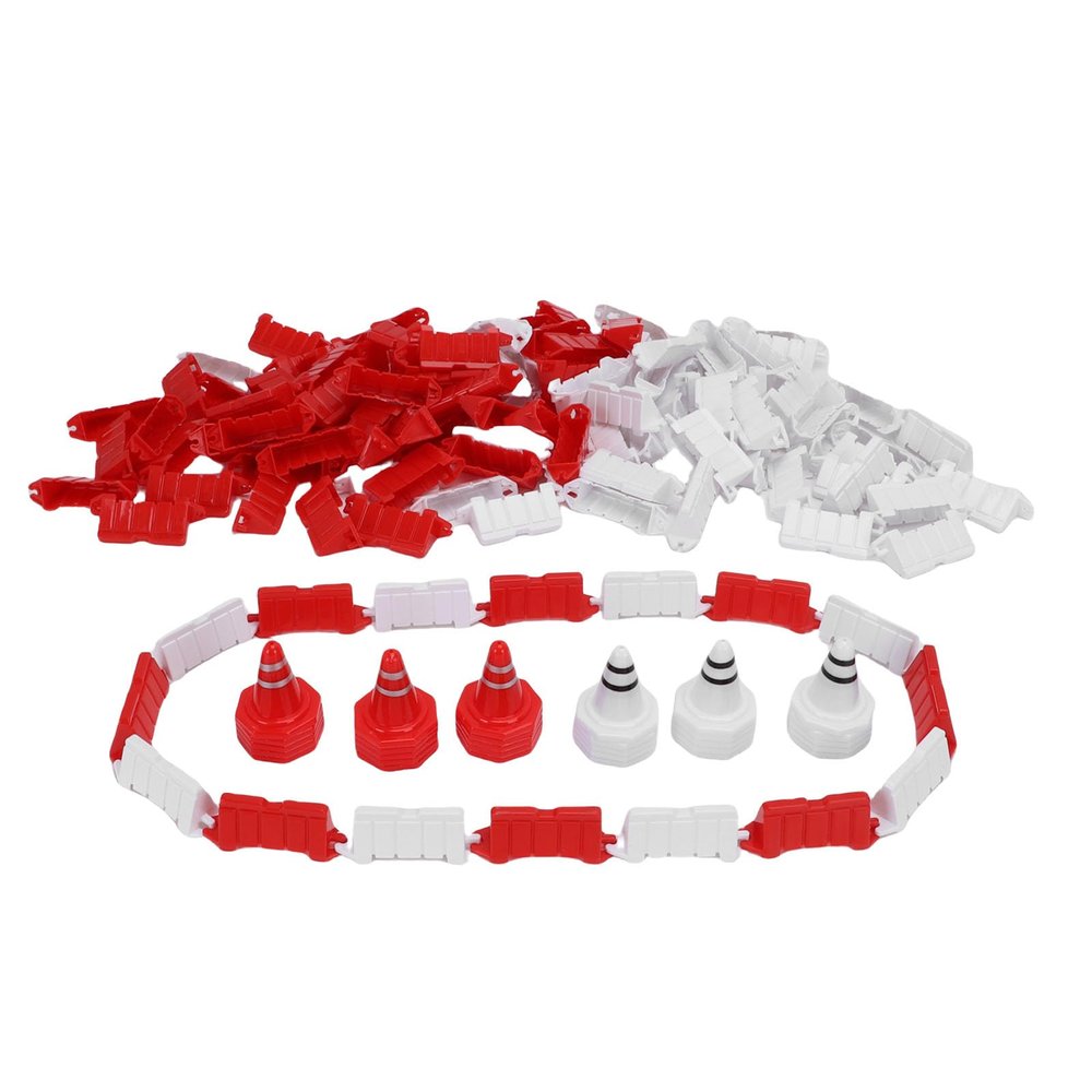 Asixxsix 120Pcs RC Car Racing Track Drift Runway Drift Field Fence for 1/14 1/16 /18/24 /28 RC Car, Anti Scratch Runway Race Track Decorative Accessories