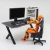 2Pcs Dollhouse Furniture 1:12 Scale Miniature Gaming Desk and Chair for Dollhouse Scene Model Decorations Desk Accessories Miniatures view 4