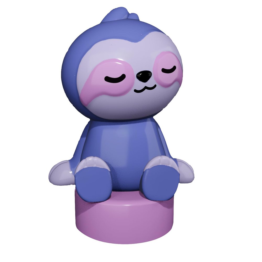 LUNA STORYTIME Sleepytime Sloth Figurine Cartridge  7 Calming Audio-Visual Scenes with Relaxing Music & Nature Sounds | Screen-Free Bedtime Routine for Kids Ages 25