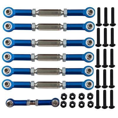 Aluminum Adjustable Turnbuckles Camber Link Set for 1/10 Slash 2WD/4X4, Rustler, Stampede, Hoss 4X4, Bandit, X-01  Replacement for #3745, 3139, 3139A, 1935, 3644, 3741X, 3741A