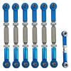 Aluminum Adjustable Turnbuckles Camber Link Set for 1/10 Slash 2WD/4X4, Rustler, Stampede, Hoss 4X4, Bandit, X-01  Replacement for #3745, 3139, 3139A, 1935, 3644, 3741X, 3741A view 2