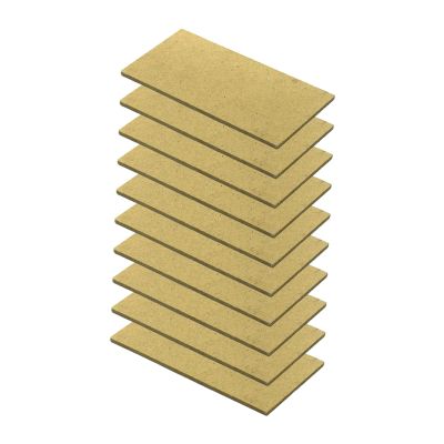 FytStycale 10 Pieces Building Model Baseplates Foundation Boards DIY Architecture Supplies Wood Base Boards for Arts Crafts Handmade, 6cmx12cm