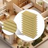 FytStycale 10 Pieces Building Model Baseplates Foundation Boards DIY Architecture Supplies Wood Base Boards for Arts Crafts Handmade, 6cmx12cm view 3