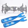 Luqeeg Tensioner Tuner Linkage Adjuster, RC Vehicle Turnbuckles with Aluminum Alloy, Sturdy and Durable, Small Size, Good Performance, Light Weight for 1/10 Proportional RC Car (Blue) view 3