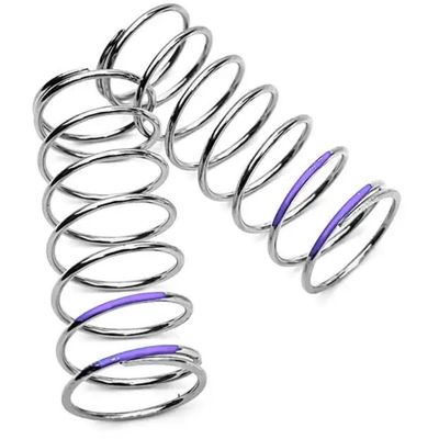 Front Shock Spring Set (1.6x7.5, 6.25lb/in, 57mm, Purple) by Tekno RC