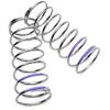 Front Shock Spring Set (1.6x7.5, 6.25lb/in, 57mm, Purple) by Tekno RC view 1