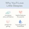 Little Sleepies Swaddle & Beanie Set, Viscose from Bamboo Baby Swaddle Blanket Wrap Unisex Newborn Hospital Outfit (Light Fog Ribbed) view 2
