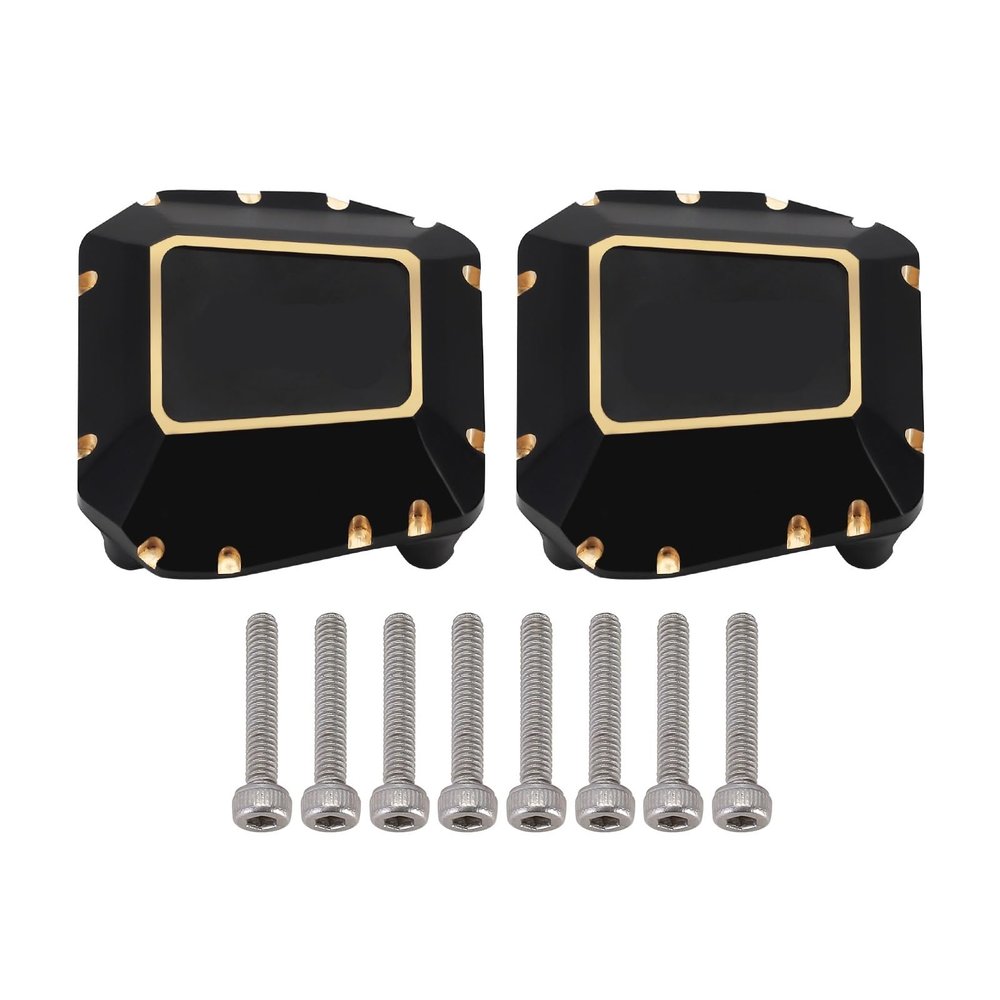 38g Black Coating Brass Differential Axle Cover for 1/10 RC Crawler SCX10 PRO SCX10 III AR45 Upgrade