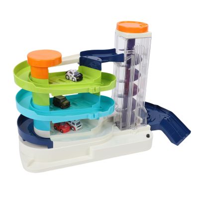 SPYMINNPOO Parking Garage Toy, Multi Layer Track Interactive Electric Toys Cars Educational Playset for Kids Coordination