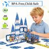 AFUNX Magnetic Tiles, 54PCS Airport Theme Building Blocks Set, Magnet Building Blocks and STEM Preschool Educational Toys for Kids Toddlers Ages 3-5 5-7 8-10 view 2