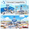 AFUNX Magnetic Tiles, 54PCS Airport Theme Building Blocks Set, Magnet Building Blocks and STEM Preschool Educational Toys for Kids Toddlers Ages 3-5 5-7 8-10 view 3