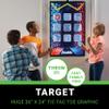 Franklin Sports Tic Tac Toe Target Toss Game Set - Indoor Bean Bag Toss Game for Kids + Adults - (10) Self-Stick Bags + XL Tic Tac Toe Scoring Target view 2