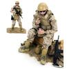 12 Inch Soldier Action Figure Model, 1/6 Realistic Army Military Navy Seal Model Set with Weapons and Accessories for Adults Military Lovers to Collect and Gift (Navy Seal Soldier) view 4
