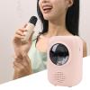 Zunate Karaoke Machine, Portable Bluetooth Karaoke Speaker with 2 Wireless Microphones, 4 Fun Sound Effects, Adjustable Night Light, Toys for All Smartphones, Birthday, Family, Home view 2