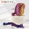 Qiverseful 12PCS 3D Printed Dragon Eggs with Mini Dragons Inside  Sensory Fidget Toys for Adults & Kids, Eco-Friendly Egg Paper Packaging, Party Favors, Stress Relief Gifts (Series C) view 3
