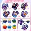 SpringFlower Valentines's Day Card For Kids, Valentines Greeting Cards Boxes With Bouncy Balls Toys, Valentines Gift Classroom School Exchange, Classroom Exchange Prizes, Valentine Party Favors view 2