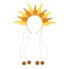 BESPORTBLE Sun Headband: Flame Headband For Kids And Adults - Shimmering Fire Party Accessory For Halloween Rave And Festivals - With Bead Chains view 1