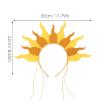 BESPORTBLE Sun Headband: Flame Headband For Kids And Adults - Shimmering Fire Party Accessory For Halloween Rave And Festivals - With Bead Chains view 2