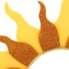 BESPORTBLE Sun Headband: Flame Headband For Kids And Adults - Shimmering Fire Party Accessory For Halloween Rave And Festivals - With Bead Chains view 3