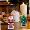 4Pcs Solar Dancing Figurines Swinging Bobble Head for Cars Include Snowman Santa Tree Deer Novelty Happy Christmas Decorations for Kids Adults Christmas Toys for Kids Toys Dancing Toy view 4