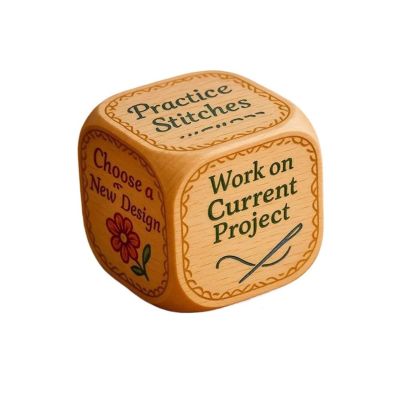 Quilters Dice 2Pcs Quilter Decision Dice Fun 6-Sided Quilting Projects Practical Craft Supplies for Travel Workshop Classes Artwork Stitchers