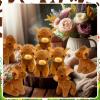 12 Pcs Highland Cow Stuffed Animal Plush Toy Scottish Highland Cow Animal Brown Realistic Cattle Plushie Doll Gifts for Stress Relief Christmas Birthday Forest Grassland Party Favors Decor view 4