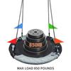 43 Inch Tree Swing Spider Web Tree Swing,800Lb Weight Capacity,900D Oxford Waterproof with Handles, with 71" Adjustable Hanging Strapsfor Backyard,Gifts for Kids Playground (Black-Grey43in) view 2