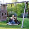 43 Inch Tree Swing Spider Web Tree Swing,800Lb Weight Capacity,900D Oxford Waterproof with Handles, with 71" Adjustable Hanging Strapsfor Backyard,Gifts for Kids Playground (Black-Grey43in) view 3