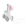 COOLHIYA Cartoon Zebra Wooden Pulling Car for Walk Learning Pull Along Safe Gift for Shower Birthday Christmas view 1