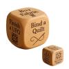 Quilters Dice Novelty Interesting Handmade Sewing Dice Wooden 6 Tasks Random Decision Fun Creatively Gift Making Toy for Quilters(5pcs) view 1