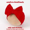 YWAOAIJD Baby Bows Headbands Soft Nylon Handmade Hair Accessories for Newborn Infant Toddler Kids (3 Red white green, Large) view 4