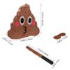 Abaodam 1 Set Poop Party Pinata With Eye Mask Confetti Stick Funny Poop Toys For Party Games Prop Accessories For Kids Fiesta Birthday Decoration Coffee view 2