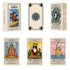 BWTY Best wishes to you Cat Tarot Cards for Beginners with Meanings on Them Beginner Guided Cute Tarot Deck with Gold Foil Edge Standard Size view 1