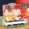 35 Pcs Kids BBQ Toy Grill Playset, Kitchen Playset with Lights & Sounds, Children's Kitchen Toys, Role Play Kitchen Accessories, Christmas Birthday Gift for Boys & Girls Ages 4-8 (Blue) view 3