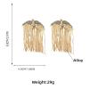 6.8 * 4.8cm Retro Tassel Alloy Animal Earrings,golden,6.8 * 4.8cm view 2