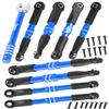 hopsupRC RC Adjustable Turnbuckles Links Upgrades Part for 1/16 Mini Slash 70054-1 RC Car.Front & Rear Aluminium Adjustable Turnbuckles Camber Toe Link Hops Up.Navy Blue view 1