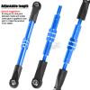 hopsupRC RC Adjustable Turnbuckles Links Upgrades Part for 1/16 Mini Slash 70054-1 RC Car.Front & Rear Aluminium Adjustable Turnbuckles Camber Toe Link Hops Up.Navy Blue view 4