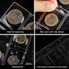 462 Pockets Coin Collection Pages,11 Sheets Standard 9 Hole Pocket Inserts for Binder,Holds 42 Coins per Page for Penny Nickel Dime Quarter,Clear Collecting Supplies for Stamp Badge view 3