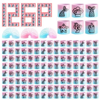Cocurb 126 Pack Mini Ocean Spring Party Favors for Kids 4-8, Bulk Magic Fidget Stress Coil Toys for Carnival Prize, Birthday Goodie Bag Stuffers,Classroom Prize for Boys Girls 8-12