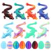 Fenoee 3D Printed Dragon Eggs, 8PCS Mini Crystal Dragon Toys for Ages 8-13 Year Old, Articulated Crystal Fidget Toy Gifts for Kids,Child, Boys and Girls view 1