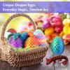 Fenoee 3D Printed Dragon Eggs, 8PCS Mini Crystal Dragon Toys for Ages 8-13 Year Old, Articulated Crystal Fidget Toy Gifts for Kids,Child, Boys and Girls view 4