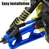 hopsupRC RC Steering Links Composite Link Upgrades Part for 1/10 Gorgon 2WD,Fury 2WD,Fury 223S,Quake 223S,Vorteks 2WD,Vorteks 223S,Aluminium Adjustable Turnbuckles Links,Replace #ARA330753 Navy Blue view 3
