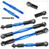 hopsupRC RC Steering Links Composite Link Upgrades Part for 1/10 Gorgon 2WD,Fury 2WD,Fury 223S,Quake 223S,Vorteks 2WD,Vorteks 223S,Aluminium Adjustable Turnbuckles Links,Replace #ARA330753 Navy Blue view 4